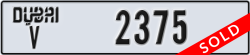 dubai - code - V - number -2375