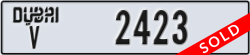 dubai - code - V - number -2423