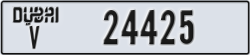 dubai - code - V - number -24425