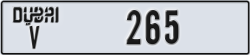 dubai - code - V - number -265