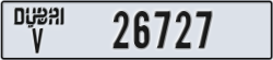 dubai - code - V - number -26727