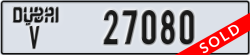 dubai - code - V - number -27080