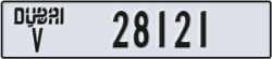 dubai - code - V - number -28121