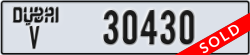 dubai - code - V - number -30430