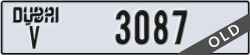 dubai - code - V - number -3087