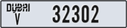 dubai - code - V - number -32302