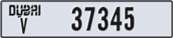 dubai - code - V - number -37345