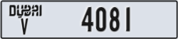dubai - code - V - number -4081