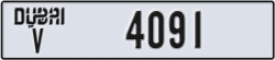 dubai - code - V - number -4091