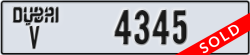 dubai - code - V - number -4345