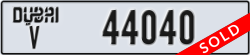 dubai - code - V - number -44040