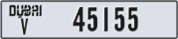 dubai - code - V - number -45155
