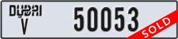 dubai - code - V - number -50053