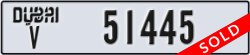 dubai - code - V - number -51445