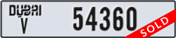 dubai - code - V - number -54360
