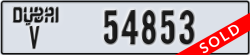 dubai - code - V - number -54853