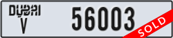 dubai - code - V - number -56003