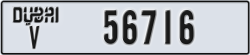 dubai - code - V - number -56716