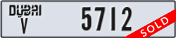 dubai - code - V - number -5712