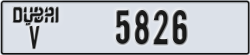 dubai - code - V - number -5826