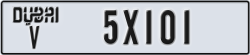 dubai - code - V - number -5X101