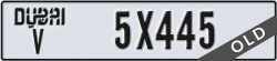 dubai - code - V - number -5X445