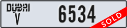 dubai - code - V - number -6534