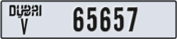 dubai - code - V - number -65657