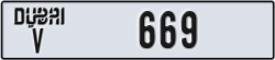 dubai - code - V - number -669