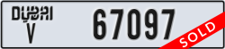 dubai - code - V - number -67097