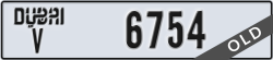 dubai - code - V - number -6754
