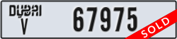 dubai - code - V - number -67975