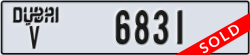 dubai - code - V - number -6831