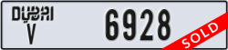 dubai - code - V - number -6928
