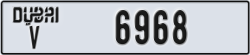 dubai - code - V - number -6968