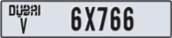 dubai - code - V - number -6X766