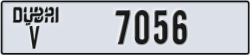 dubai - code - V - number -7056