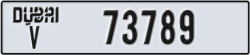 dubai - code - V - number -73789