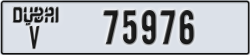 dubai - code - V - number -75976