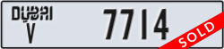 dubai - code - V - number -7714