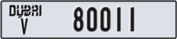 dubai - code - V - number -80011