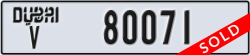 dubai - code - V - number -80071