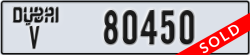 dubai - code - V - number -80450