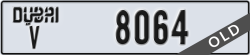 dubai - code - V - number -8064