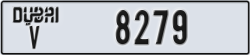 dubai - code - V - number -8279