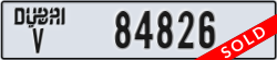 dubai - code - V - number -84826