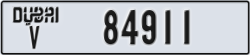 dubai - code - V - number -84911