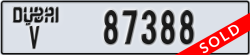 dubai - code - V - number -87388