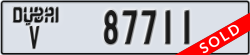dubai - code - V - number -87711