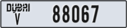 dubai - code - V - number -88067